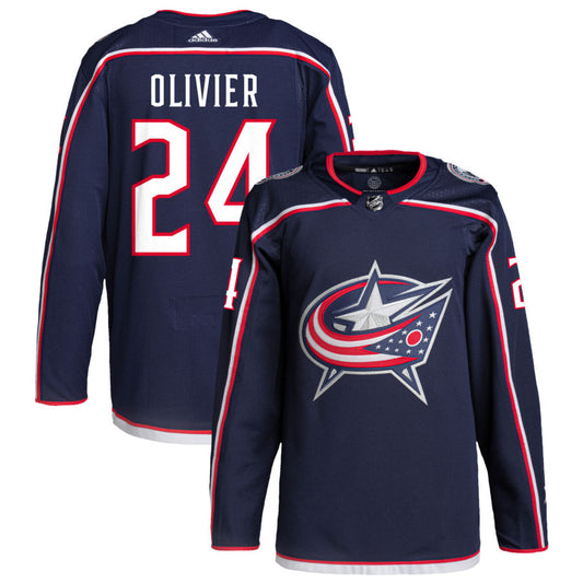 Mathieu Olivier Columbus Blue Jackets Home Primegreen Authentic Pro Jersey - Navy