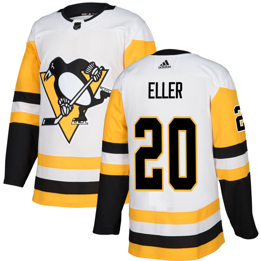 Lars Eller Pittsburgh Penguins Authentic Jersey - White