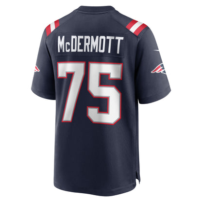 Conor McDermott New England Patriots Home Game Player Jersey - Navy