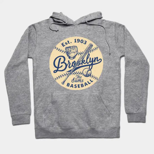 Brooklyn Dodgers Glove & Bat By Buck Tee Hoodie