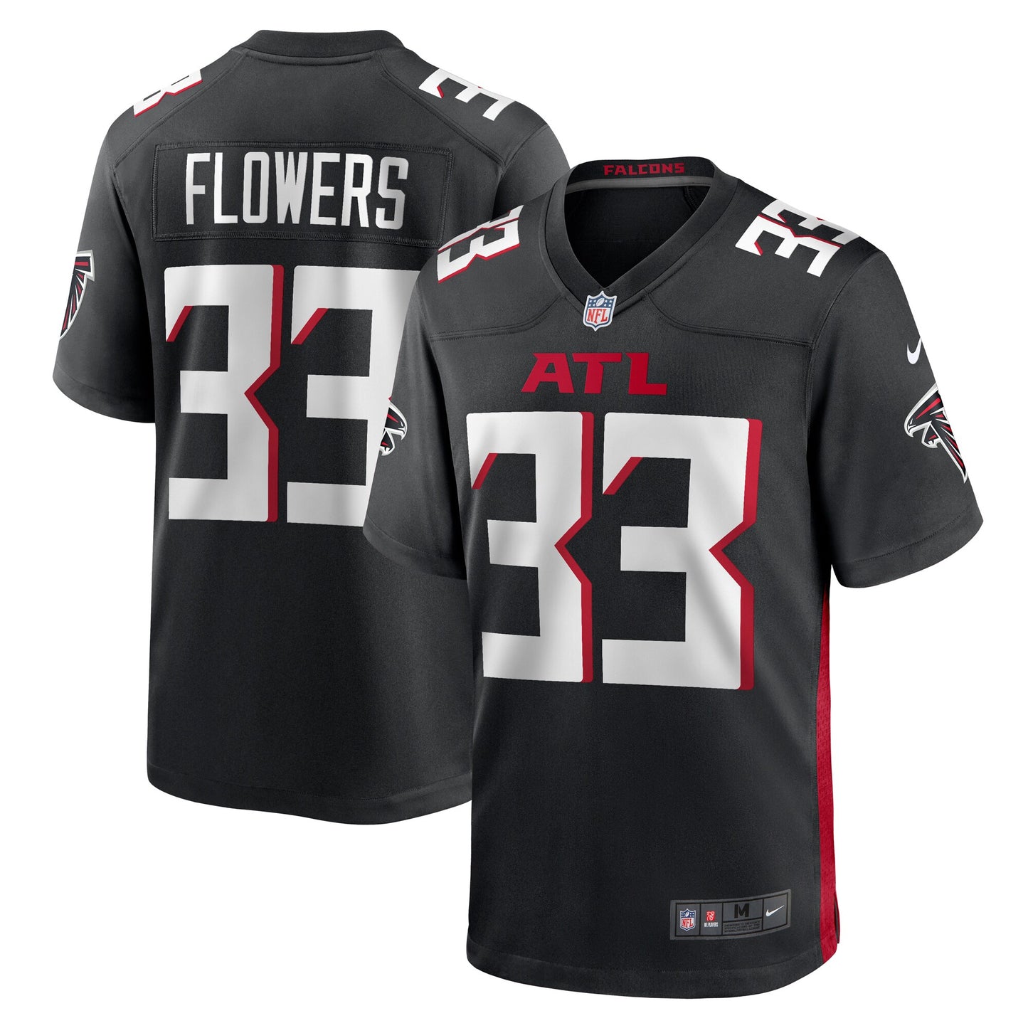 Tre Flowers Atlanta Falcons Team Game Jersey - ?Black