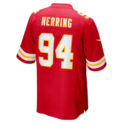 Malik Herring Kansas City Chiefs Team Game Player Jersey - Red