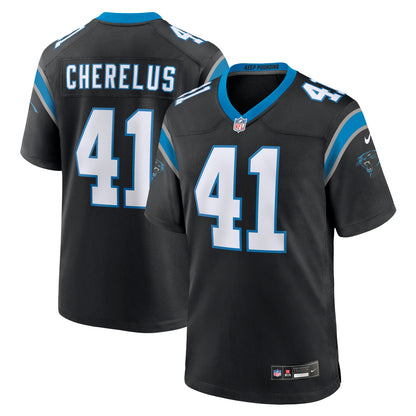 Claudin Cherelus Carolina Panthers Team Game Jersey - ?Black