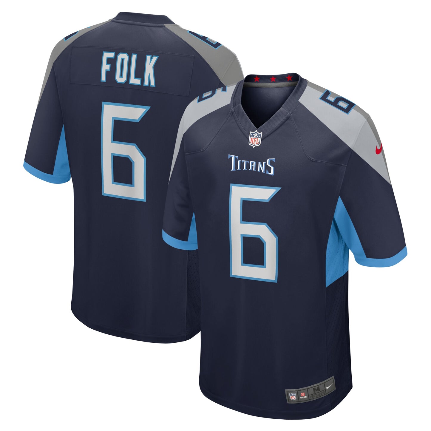 Nick Folk Tennessee Titans Team Game Jersey - ?Navy