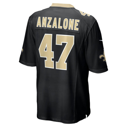 Alex Anzalone New Orleans Saints Game Jersey - Black