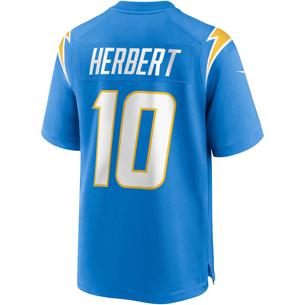 Men's Los Angeles Chargers Justin Herbert Player Game Jersey Powder Blue