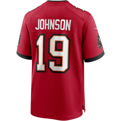 Keyshawn Johnson Tampa Bay Buccaneers Game Retired Player Jersey - Red