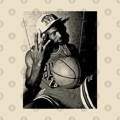 Michael Jordan  Drawing Vintage Lines T-Shirt