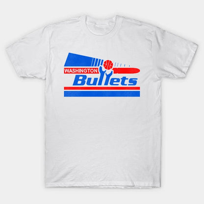 Defunct Washington Bullets Pennant 80S Pennant T-Shirt