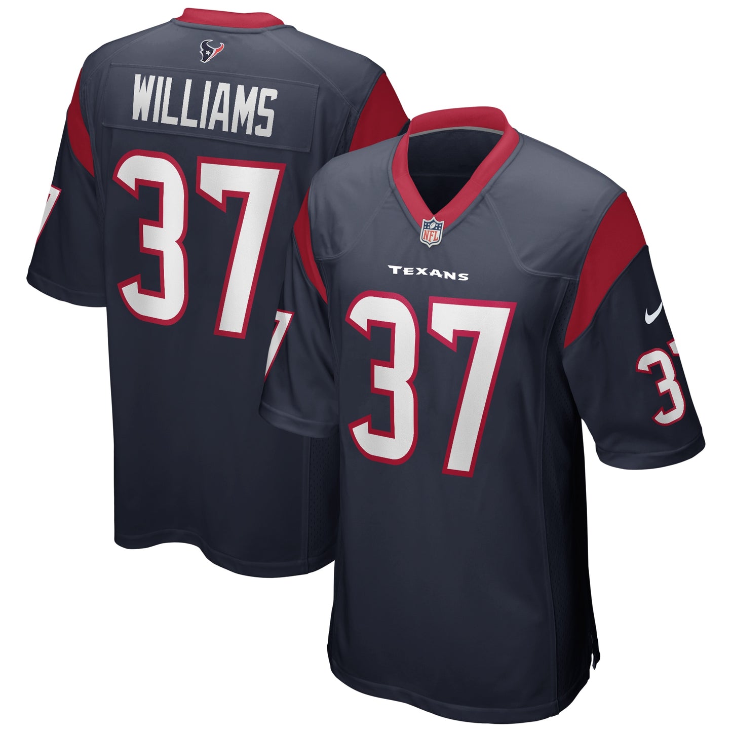 Domanick Williams Houston Texans Game Retired Player Jersey - Navy
