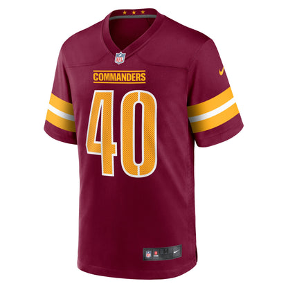 Tariq Castro-Fields Washington Commanders Game Player Jersey - Burgundy