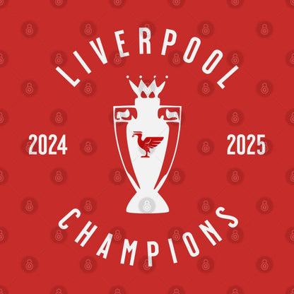 Liverpool Champions 25 White 3 T-Shirt