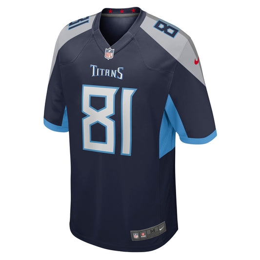 Racey McMath Tennessee Titans Game Jersey - Navy