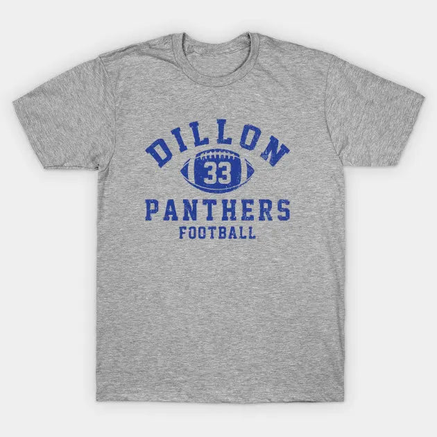 Dillon Panthers Football - #33 Tim Riggins - Vintage Logo T-Shirt