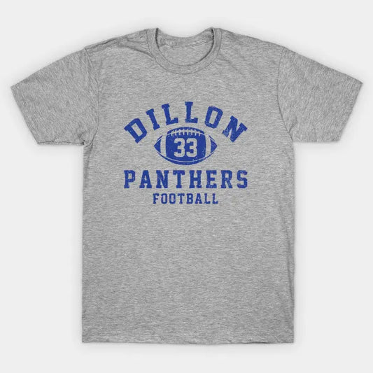 Dillon Panthers Football - #33 Tim Riggins - Vintage Logo T-Shirt