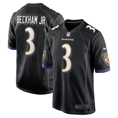 Men's Baltimore Ravens Odell Beckham Jr. Game Jersey - Black
