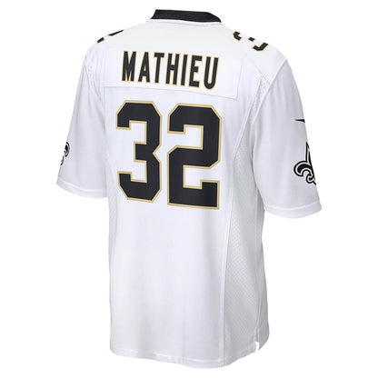 Men's New Orleans Saints Tyrann Mathieu Game Jersey White