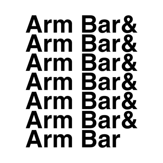 Arm Bar Helvetica List T-Shirt