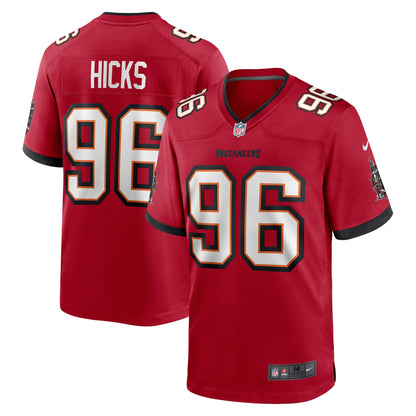 Akiem Hicks Tampa Bay Buccaneers Game Player Jersey - Red