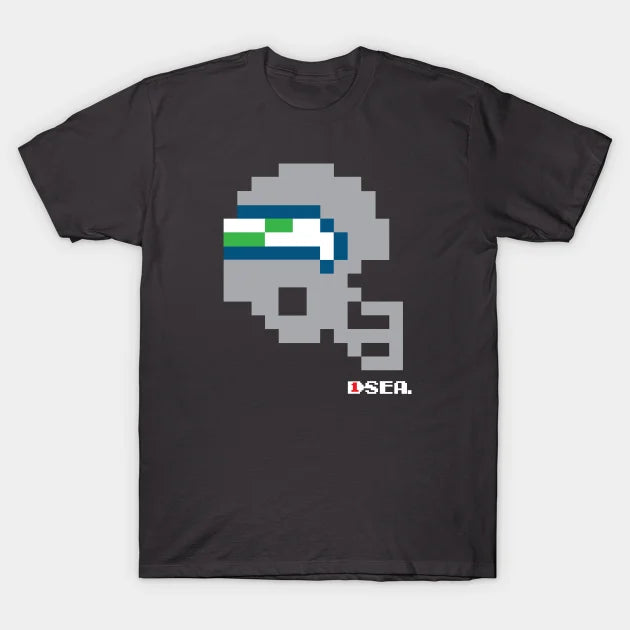 Sea Seahawks Tecmo Bowl Helmet T-Shirt