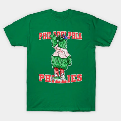 The Green Philiies Cartoon T-Shirt