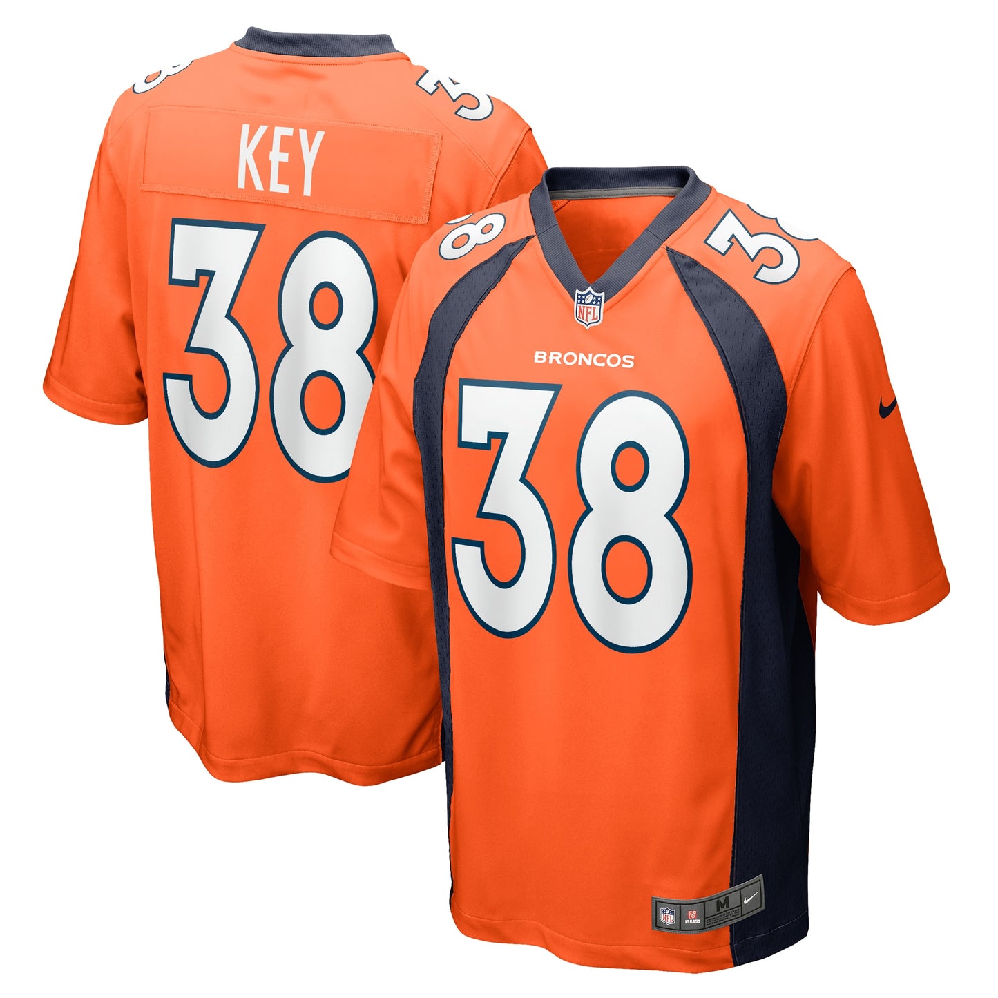 Devon Key Denver Broncos Team Game Jersey - ?Orange