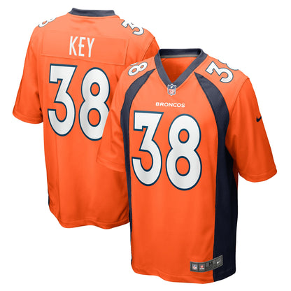 Devon Key Denver Broncos Team Game Jersey - ?Orange