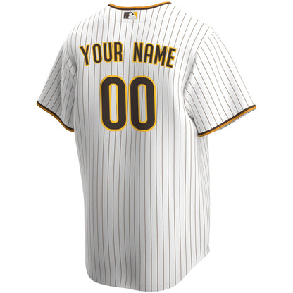 San Diego Padres Home Replica Custom Jersey - White