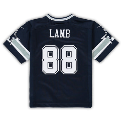 Preschool CeeDee Lamb Navy Dallas Cowboys Game Jersey