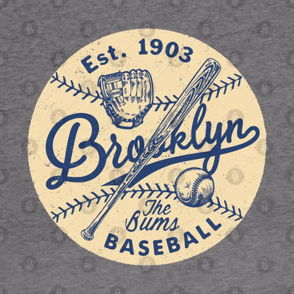 Brooklyn Dodgers Glove & Bat By Buck Tee Hoodie