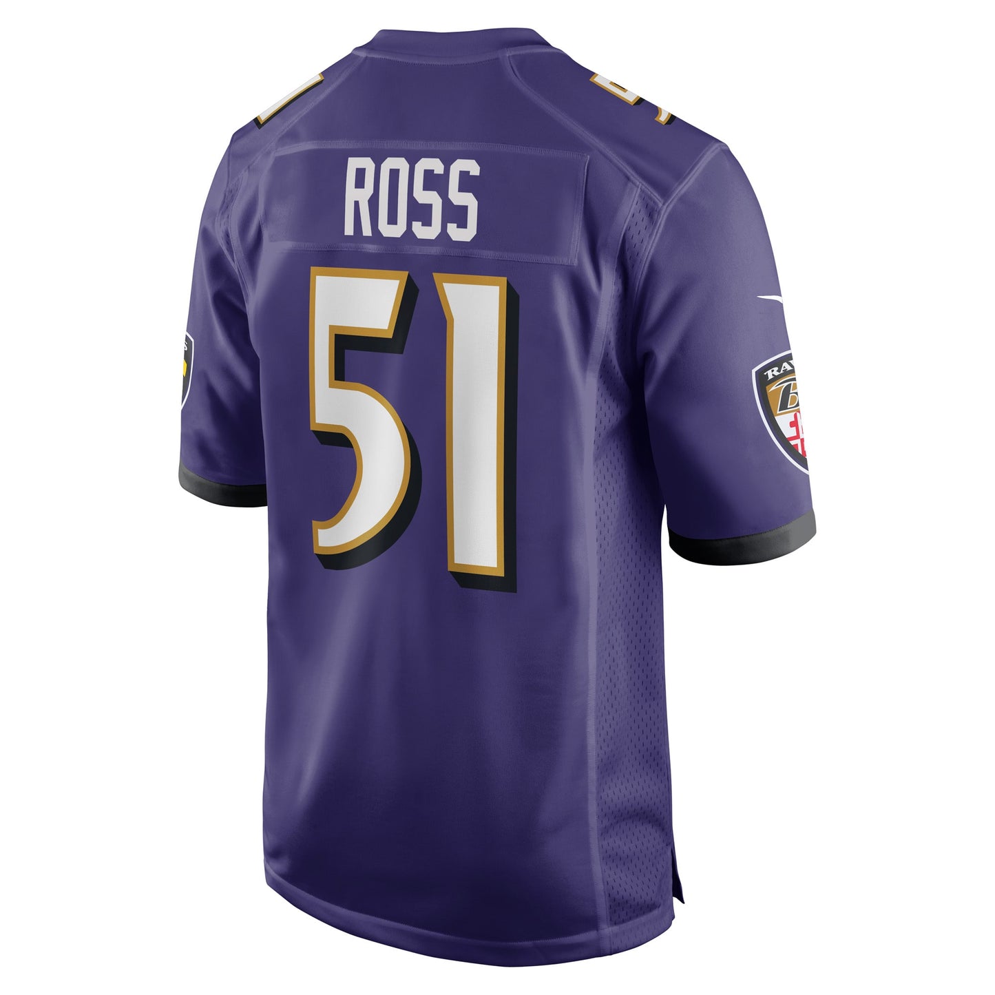 Josh Ross Baltimore Ravens Game Player Jersey - Purple