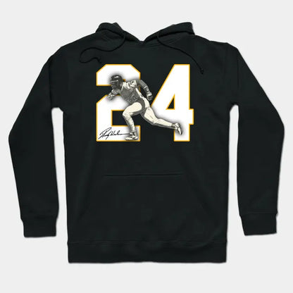 Rickey Henderson 24 Oakland Athletics Hoodie