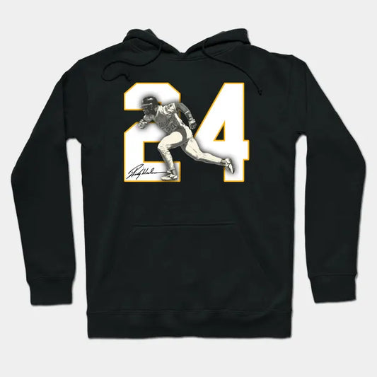 Rickey Henderson 24 Oakland Athletics Hoodie