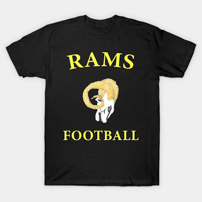 Rams Football Retro Design T-Shirt