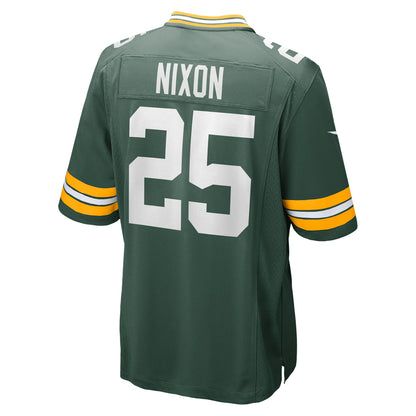Keisean Nixon Green Bay Packers Game Player Jersey - Green