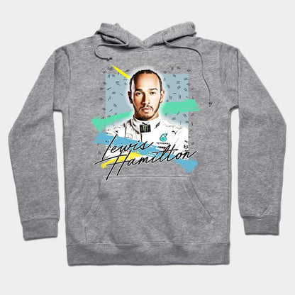 Lewis Hamilton Retro Style Fan Art Design Hoodie