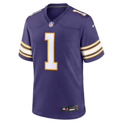 Warren Moon Minnesota Vikings Classic Retired Player Game Jersey - Purple