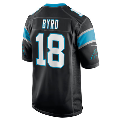 Damiere Byrd Carolina Panthers Game Player Jersey - Black