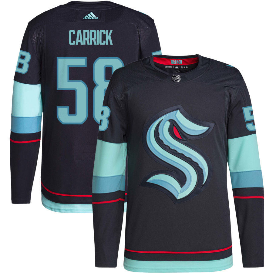 Connor Carrick Seattle Kraken Home Authentic Primegreen Jersey - Navy