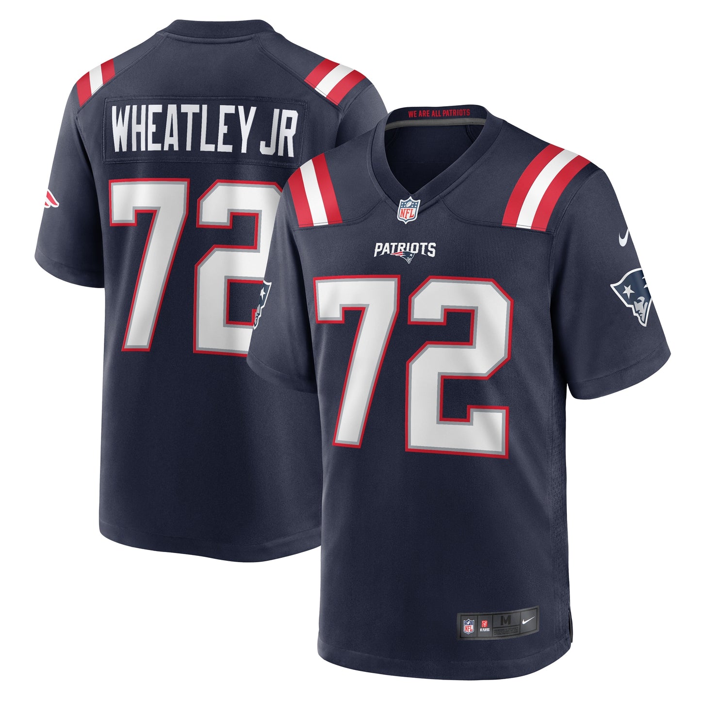 Tyrone Wheatley New England Patriots Team Game Jersey - ?Navy