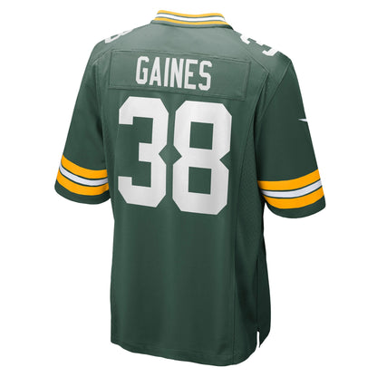 Innis Gaines Green Bay Packers Game Jersey - Green