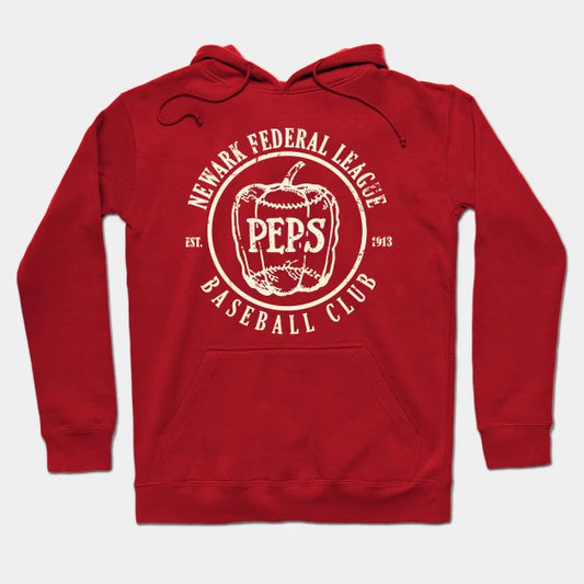 1913 Newark Peppers Defunct Vintage Hoodie