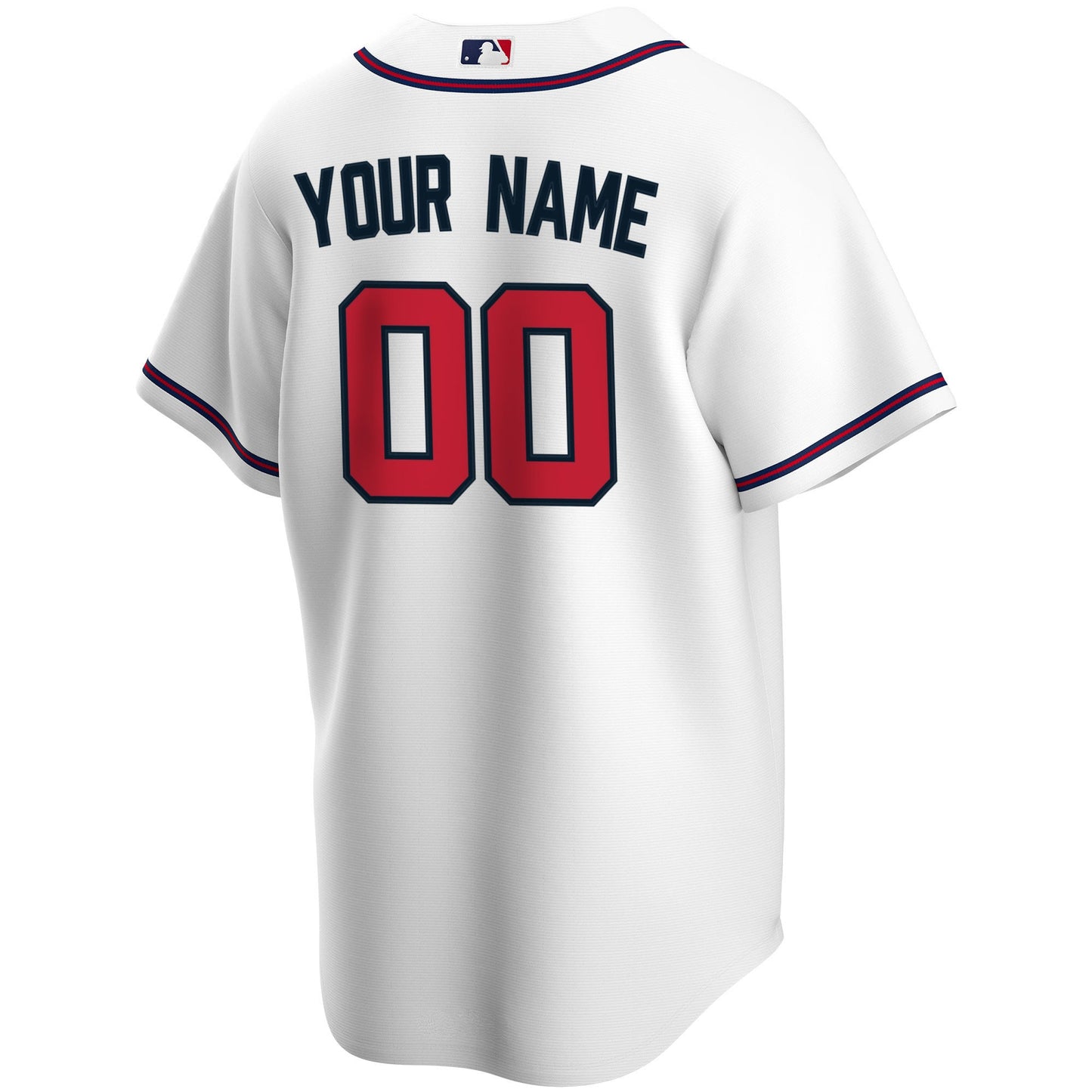 Atlanta Braves Home Replica Custom Jersey - White