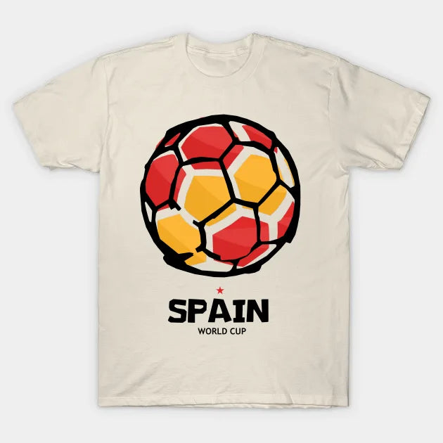 Spain Football Country Flag T-Shirt