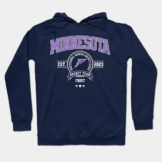 Minnesota Frost Hockey Team Retro Logo Hoodie