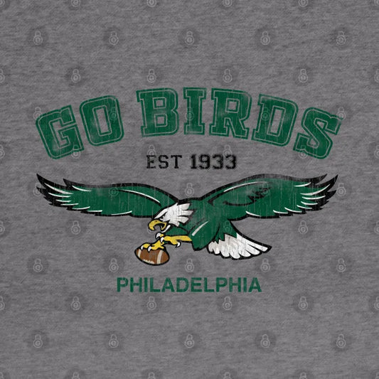 Go Birds Vintage Eagles Philadelphia Football Hoodie