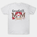 Baseball Mom Leopard Mother_S Day T-Shirt