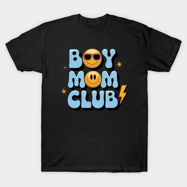 Boy Mom Club Mother'S Day Groovy Mother Mama T-Shirt