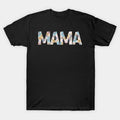 Retro Mama Colorful Flowers Groovy Daisy Flower T-Shirt