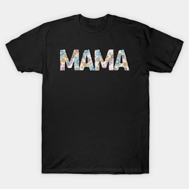 Retro Mama Colorful Flowers Groovy Daisy Flower T-Shirt
